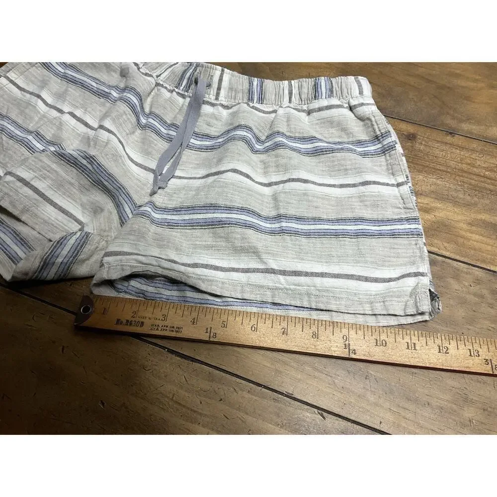 Patagonia Women’s Island Hemp Baggies Shorts Size Medium Striped